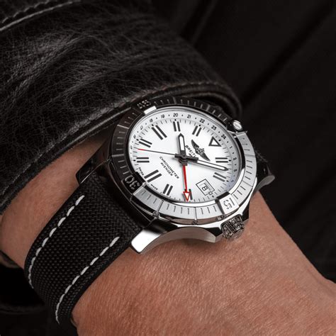 breitling avenger 43 white dial|breitling avenger 43mm watch.